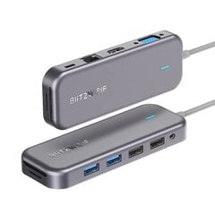 Adapter 11in1 Blitzwolf BW-TH8 Hub USB-C цена и информация | Адаптеры и USB-hub | kaup24.ee