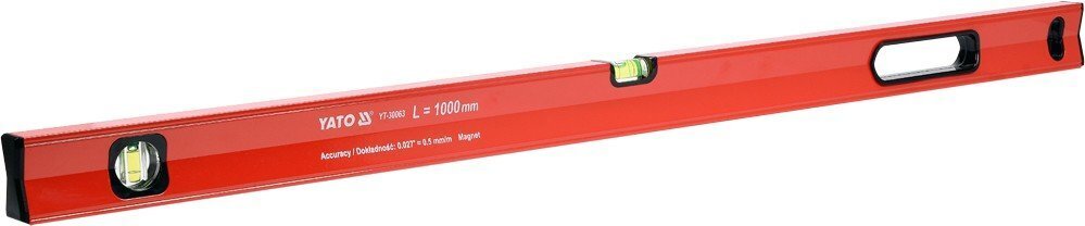 Vesilood alumiiniumist, magnet, 100cm, 2L, Yato (YT-30063) цена и информация | Käsitööriistad | kaup24.ee