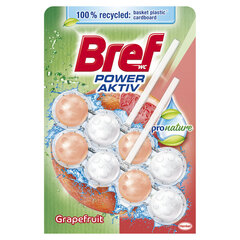 Очиститель-освежитель для туалетов BREF Pronature Grapefruit 2x50г цена и информация | Очистители | kaup24.ee