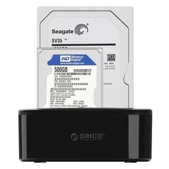 Док-станция Orico HDD / SSD, 3.5 / 2.5 дюйма, USB-B 3.0 цена и информация | Адаптер Aten Video Splitter 2 port 450MHz | kaup24.ee