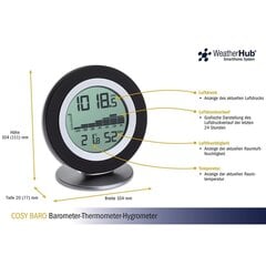 Juhtmevaba ilmajaam: termomeeter-hügromeeter-baromeeter TFA COSY BARO hind ja info | Ilmajaamad, termomeetrid | kaup24.ee