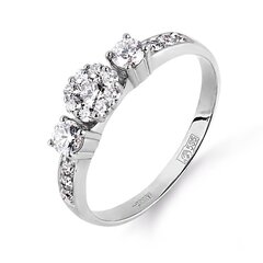 Золотое кольцо с бриллиантами 09TPZ500155 09TPZ500155 цена и информация | Кольцо | kaup24.ee