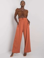Брюки женские для отдыха Lareen 292035599, коричневые цена и информация | Женские брюки | kaup24.ee