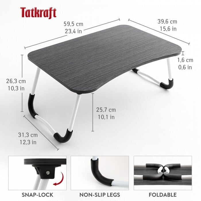 Suur kokkupandav laud Tatkraft Olafi цена и информация | Arvutilauad, kirjutuslauad | kaup24.ee