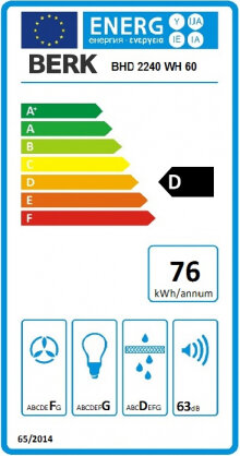 Õhupuhasti Berk BHD2240WH 50, 350m³/h laius 50cm valge hind ja info | Õhupuhastid | kaup24.ee