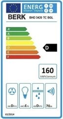 Õhupuhasti Berk BHD3420TC BGL, 700 m³/h laius 50 cm must цена и информация | Вытяжки на кухню | kaup24.ee