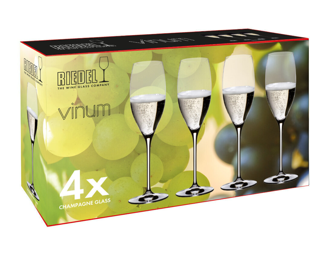 Riedel Vinum Šampanja/veiniklaas Cuvée Prestige, 4 tk hind ja info | Klaasid, tassid ja kannud | kaup24.ee