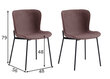 2 tooli komplekt SalesFever 393727, pruun/must hind ja info | Söögitoolid, baaritoolid | kaup24.ee