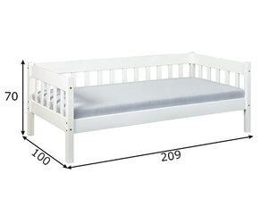 Кровать Sintro 90x200, белый цена и информация | Кровати | kaup24.ee