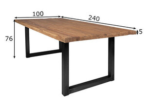 Обеденный стол Tische, 240x100 цена и информация | Комплекты мебели для столовой | kaup24.ee