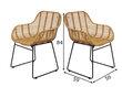 2 tooli SIT Tom Tailor, pruun/must komplekt hind ja info | Söögitoolid, baaritoolid | kaup24.ee