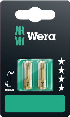 Wera 855/1 TH Torsion otsakud PZ 2 x 25mm 2tk цена и информация | Käsitööriistad | kaup24.ee