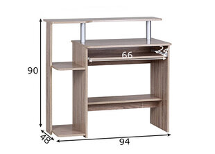 Компьютерный стол Dennis, дуб сонома цена и информация | Компьютерные, письменные столы | kaup24.ee