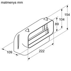 Bosch HEZ9VDSB3, Flat duct hind ja info | Kodumasinate lisatarvikud | kaup24.ee