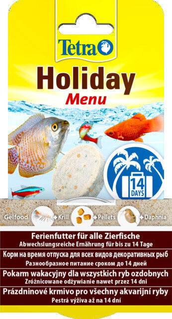 Sööt kaladele Tetra Holiday Menu, 30 g цена и информация | Toit kaladele | kaup24.ee
