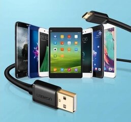 Ugreen US287 USB-C kaabel 1m must цена и информация | Кабели и провода | kaup24.ee