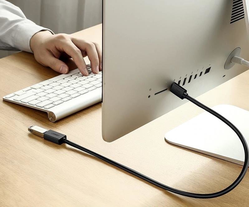 Ugreen US129 USB 3.0 pikenduskaabel 1m must цена и информация | USB jagajad, adapterid | kaup24.ee