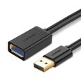 Удлинительный кабель Ugreen US129 USB 3.0, 1 м, черный
