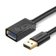 Удлинительный кабель Ugreen US129 USB 3.0, 3 м, черный
