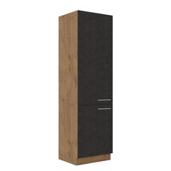 Кухонный шкаф  Vigo 60 LO-210 2F, черный/коричневый цена и информация | Кухонные шкафчики | kaup24.ee