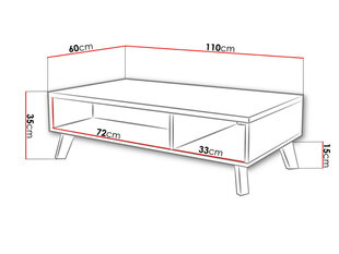 Diivanilaud Lotta цена и информация | Журнальные столики | kaup24.ee