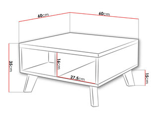 Diivanilaud Lotta цена и информация | Журнальные столики | kaup24.ee