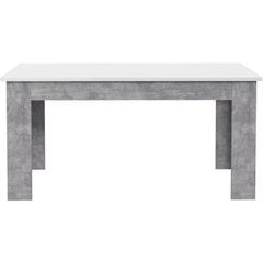 Обеденный стол Pilvi 160x90 см, белый/серый цена и информация | Кухонные и обеденные столы | kaup24.ee