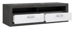 Подставка под ТВ Lennox, тёмно-серый/белый глянцевый цена и информация | Тумбы под телевизор | kaup24.ee