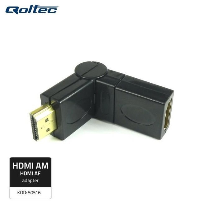 Qoltec HDMI Adapter must hind ja info | USB jagajad, adapterid | kaup24.ee