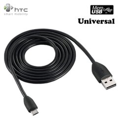 HTC DC M410 Оригинальный Micro USB Кабель данных и заряда 1m Черный (EU Blister) цена и информация | Кабели для телефонов | kaup24.ee