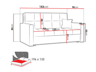 Диван-кровать Viva Bis 3 цена и информация | Диваны | kaup24.ee