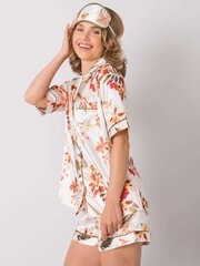 Naiste ööriiete komplekt Flower 292022355, valge hind ja info | Öösärgid, pidžaamad | kaup24.ee