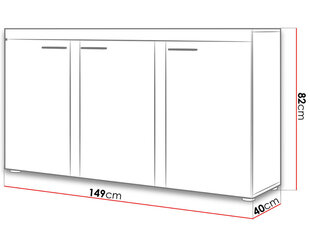 Комод Rumba цена и информация | Шкафчики в гостиную | kaup24.ee