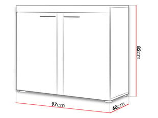 Комод Rumba цена и информация | Шкафчики в гостиную | kaup24.ee