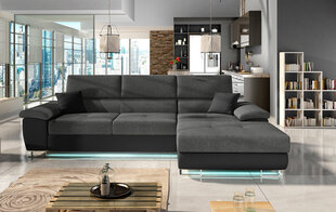 Угловой диван-кровать Cotere Mini + LED цена и информация | Диваны | kaup24.ee