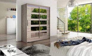 Шкаф с раздвижными дверями WESTA / PRESTO V + LED цена и информация | Шкафы | kaup24.ee