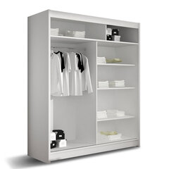 Шкаф с раздвижными дверями WESTA / PRESTO VIII + LED цена и информация | Шкафы | kaup24.ee