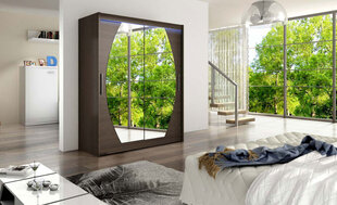 Шкаф с раздвижными дверями WESTA / PRESTO VIII + LED цена и информация | Шкафы | kaup24.ee