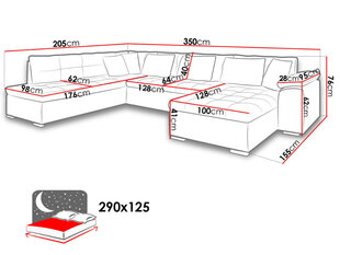 Угловой диван-кровать NIKO BIS цена и информация | Диваны | kaup24.ee
