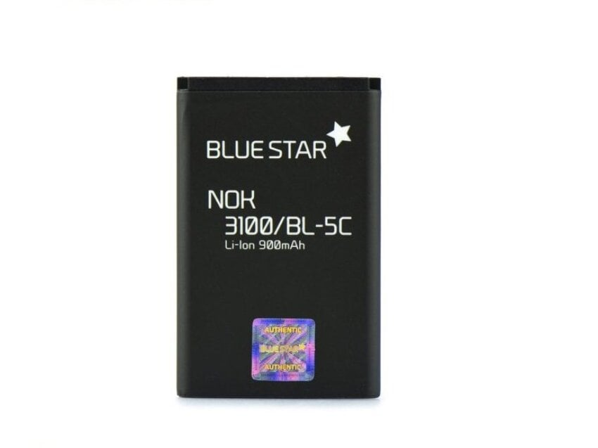 BlueStar Battery Nokia 3110c 2700C X2-01 X2-05 Li-Ion 900 mAh Analog BL-5C hind ja info | Mobiiltelefonide akud | kaup24.ee