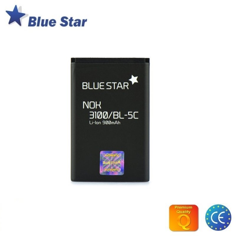 BlueStar Battery Nokia 3110c 2700C X2-01 X2-05 Li-Ion 900 mAh Analog BL-5C цена и информация | Mobiiltelefonide akud | kaup24.ee
