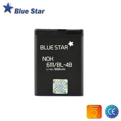 BlueStar Battery Nokia 6111 N76 7500 Li-Ion 1000 mAh Analog BL-4B hind ja info | Mobiiltelefonide akud | kaup24.ee