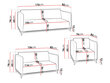 Komplekt SZAFIR 3+2+1 hind ja info | Diivanid ja diivanvoodid | kaup24.ee