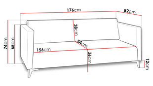 Diivan SZAFIR 3 hind ja info | Diivanid ja diivanvoodid | kaup24.ee