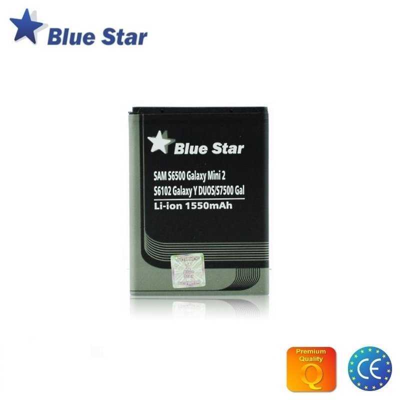 BlueStar Battery Samsung S6500 mini 2 S6102 Y Duos Li-Ion 1550 mAh Analog EB464358VU hind ja info | Mobiiltelefonide akud | kaup24.ee
