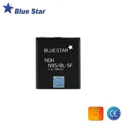 BlueStar Аккумулятор Nokia N95 N96 E65 Li-Ion 1100 mAh Аналог BL-5F цена и информация | Аккумуляторы для телефонов | kaup24.ee