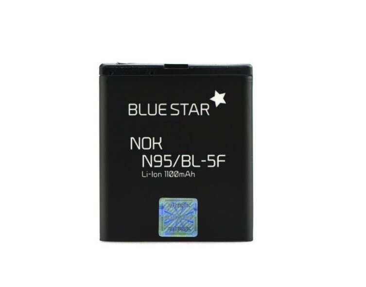 BlueStar Battery Nokia N95 N96 E65 Li-Ion 1100 mAh Analog BL-5F hind ja info | Mobiiltelefonide akud | kaup24.ee