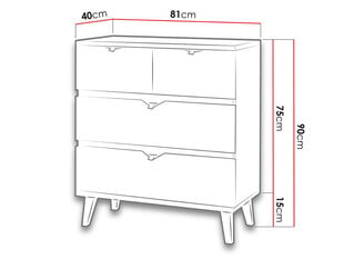 Комод Memone цена и информация | Шкафчики в гостиную | kaup24.ee