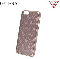 Прочный супер тонкий алюминиевый чехол-крышка GUESS GUHCP6MEPI 4G для Apple iPhone 6 / 6S 4.7inch, розово-золотистый цена и информация | Чехлы для телефонов | kaup24.ee