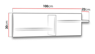 Полка Memone цена и информация | Полки | kaup24.ee